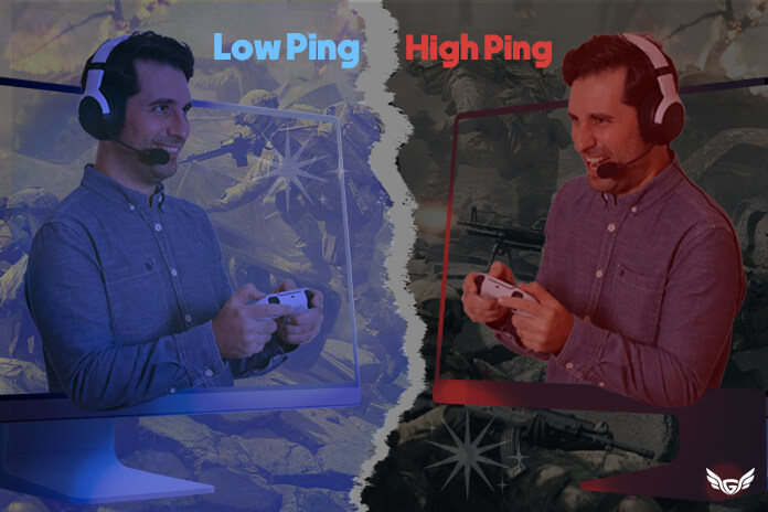 تفاوت دو گیمر در بازی با پینگ بالا و پینگ پایین